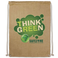 Jute Drawstring Bag | Custom Branded | Promotional Bag | BRAND KNEW PROMOTIONAL PRODUCTS