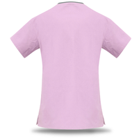 Ladies Contrast Crossover Scrubs Top