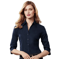 Ladies Metro 3/4 Sleeve Shirt | Custom Branded | Promotional Uniform | BRAND KNEW PROMOTIONAL PRODUCTS