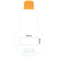 Light Up Bulb Bottle | Custom Branded | Promotional Drink Bottle | BRAND KNEW PROMOTIONAL PRODUCTS