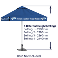 Market Umbrella | Custom Branded | Promotional Umbrella | BRAND KNEW PROMOTIONAL PRODUCTS