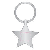 Metal Star Key Ring | Custom Branded | Promotional Keyring | BRAND KNEW PROMOTIONAL PRODUCTS