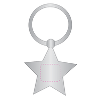 Metal Star Key Ring