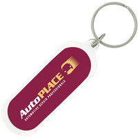 Oval Acrylic Key Ring | Custom Branded | Promotional Keyring | BRAND KNEW PROMOTIONAL PRODUCTS