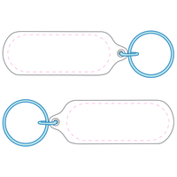 Oval Acrylic Key Ring | Custom Branded | Promotional Keyring | BRAND KNEW PROMOTIONAL PRODUCTS