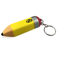 Pencil Stress Shape Keyring