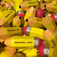 Pencil Stress Shape Keyring