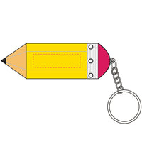 Pencil Stress Shape Keyring