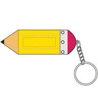 Pencil Stress Shape Keyring | Custom Branded | Promotional Keyring | BRAND KNEW PROMOTIONAL PRODUCTS