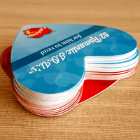 Playing Cards Heart Shaped | Custom Branded | Promotional Novelty | BRAND KNEW PROMOTIONAL PRODUCTS