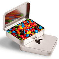 Confectionery Filled Rectangular Tin | Custom Branded | Promotional confectionery | BRAND KNEW PROMOTIONAL PRODUCTS