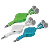 Retractable Earbuds | Custom Branded | Promotional Earbuds | BRAND KNEW PROMOTIONAL PRODUCTS