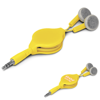 Retractable Earbuds | Custom Branded | Promotional Earbuds | BRAND KNEW PROMOTIONAL PRODUCTS