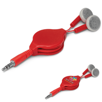 Retractable Earbuds | Custom Branded | Promotional Earbuds | BRAND KNEW PROMOTIONAL PRODUCTS