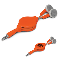 Retractable Earbuds | Custom Branded | Promotional Earbuds | BRAND KNEW PROMOTIONAL PRODUCTS