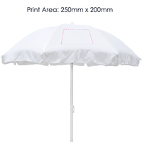 Malibu Beach Umbrella | Custom Branded | Promotional Umbrella | BRAND KNEW PROMOTIONAL PRODUCTS