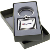 Metal Square Spinner Key Ring