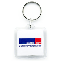 Square Acrylic Key Ring | Custom Branded | Promotional Keyring | BRAND KNEW PROMOTIONAL PRODUCTS