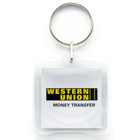 Square Acrylic Key Ring