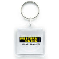 Square Acrylic Key Ring | Custom Branded | Promotional Keyring | BRAND KNEW PROMOTIONAL PRODUCTS