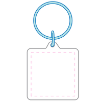 Square Acrylic Key Ring | Custom Branded | Promotional Keyring | BRAND KNEW PROMOTIONAL PRODUCTS