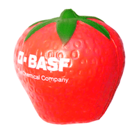 Strawberry Stress Shape | Custom Branded | Promotional Stress Shape | BRAND KNEW PROMOTIONAL PRODUCTS