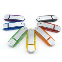 Brushed Metal and Plastic USB Flash Drive