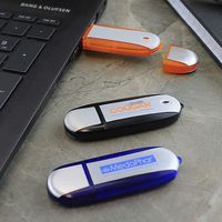 Brushed Metal and Plastic USB Flash Drive