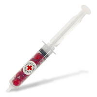 Syringe Filled with Confectionery | Custom Branded | Promotional confectionery | BRAND KNEW PROMOTIONAL PRODUCTS