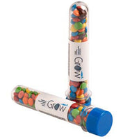 Test Tube Filled with Confectionery