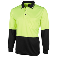Traditional Hi - Vis Polo - Long Sleeve | Custom Branded | Promotional Safety | BRAND KNEW PROMOTIONAL PRODUCTS