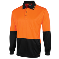 Traditional Hi - Vis Polo - Long Sleeve | Custom Branded | Promotional Safety | BRAND KNEW PROMOTIONAL PRODUCTS