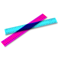 Translucent Coloured Plastic Rulers