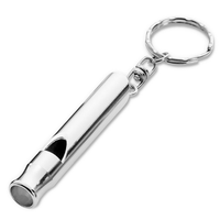 Aluminium Whistle Key Ring