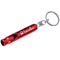 Aluminium Whistle Key Ring