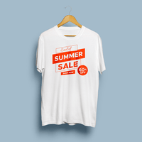 White Printed T-Shirt | Custom Branded | Promotional T-Shirt | BRAND KNEW PROMOTIONAL PRODUCTS
