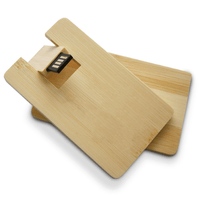 Wooden Credit Card Style USB Flash Drive | Custom Branded | Promotional USB | BRAND KNEW PROMOTIONAL PRODUCTS