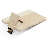 Wooden Credit Card Style USB Flash Drive