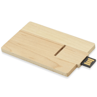 Wooden Credit Card Style USB Flash Drive | Custom Branded | Promotional USB | BRAND KNEW PROMOTIONAL PRODUCTS