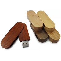 Wooden Swivel USB Flash Drive