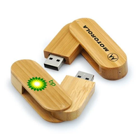 Wooden Swivel USB Flash Drive