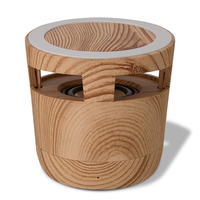 Woodgrain Wireless Charging Pad & Speaker