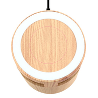 Woodgrain Wireless Charging Pad & Speaker