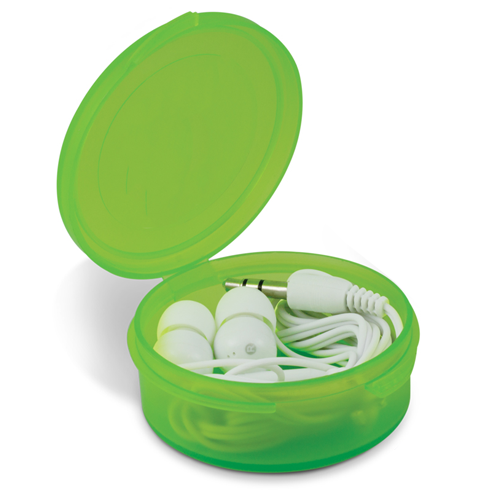 Earbuds in Plastic Carry Case