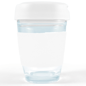 Flip Lid Glass Cup