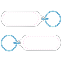 Oval Acrylic Key Ring