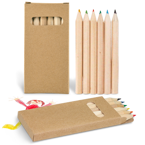 Pencils in Cardboard Box