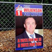 Plastic Election Sign
