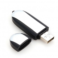 Brushed Metal and Plastic USB Flash Drive
