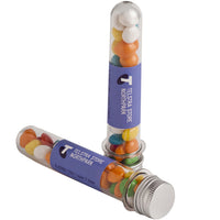 Test Tube Filled with Confectionery
